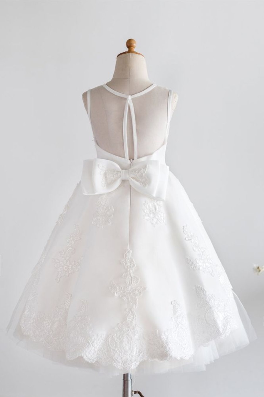 Homrain Flower Girl Dress With Lace | Flower Girl Dresses