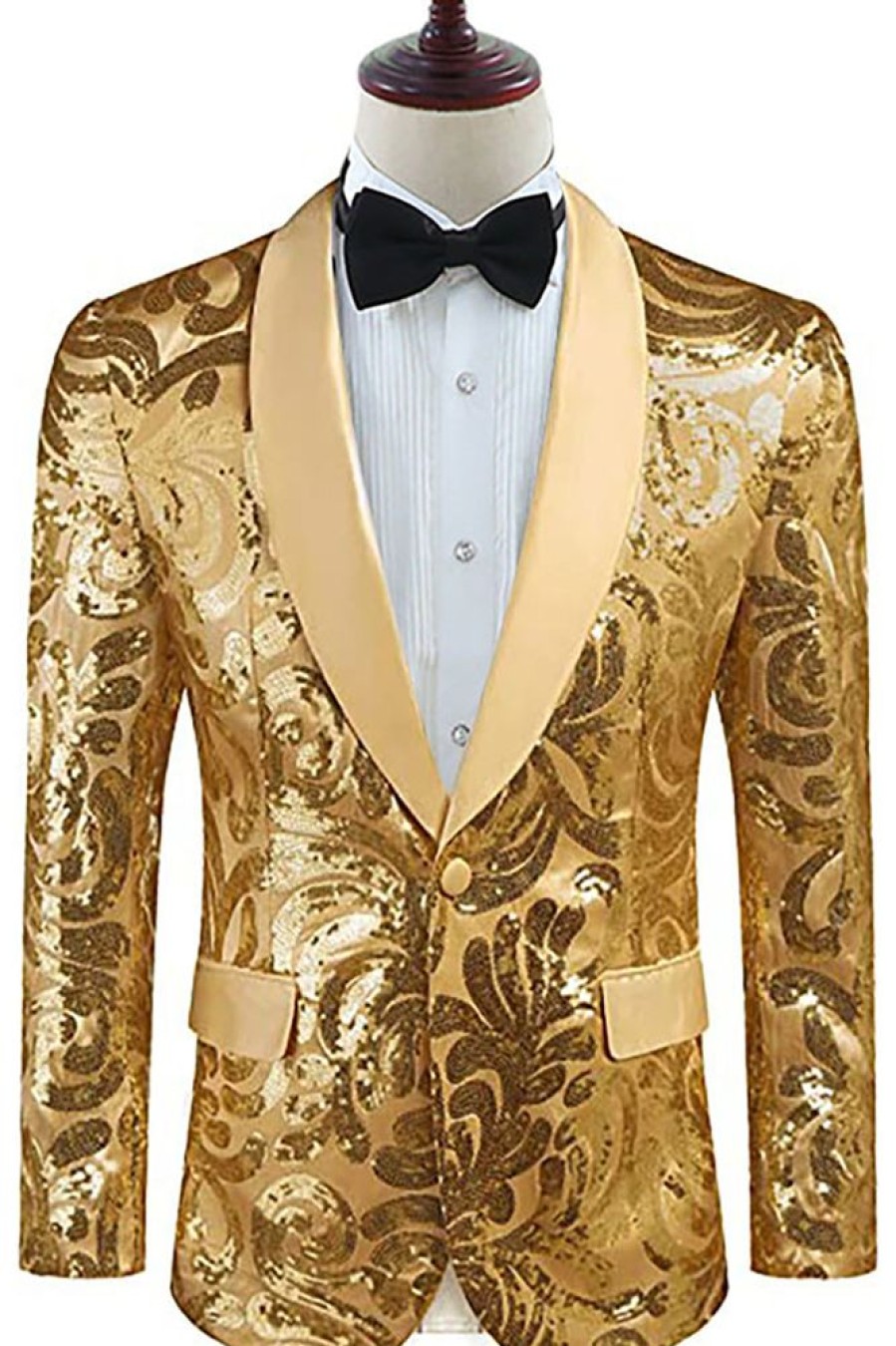 Homrain Shawl Lapel Sequins Men'S Blazer | Men Blazers