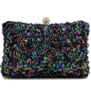 Homrain Black Sequins Prom Handbag | Handbags