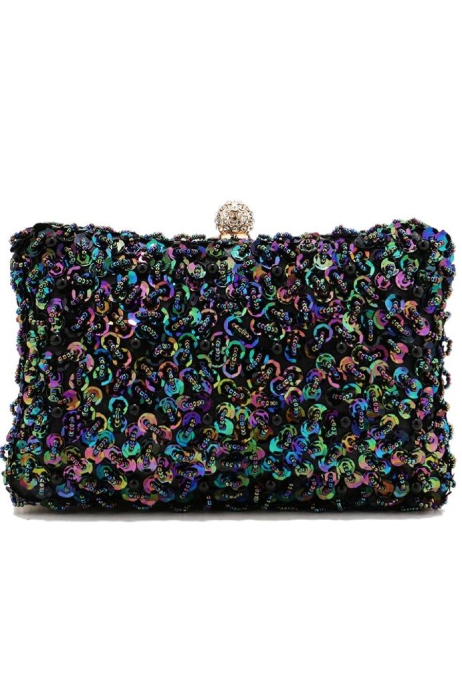 Homrain Black Sequins Prom Handbag | Handbags