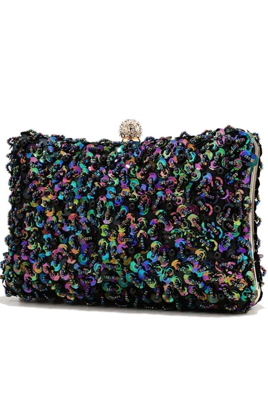 Homrain Black Sequins Prom Handbag | Handbags