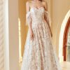 Homrain Gorgeous A Line Off The Shoulder Lace Wedding Dress | Lace Wedding Dresses