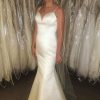 Homrain Spaghetti Straps Mermaid Simple Long Wedding Dress With Button | Mermaid Wedding Dresses