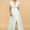 Homrain Chiffon V-Neck Bridesmaid Dress | Bridesmaid Dresses 2024