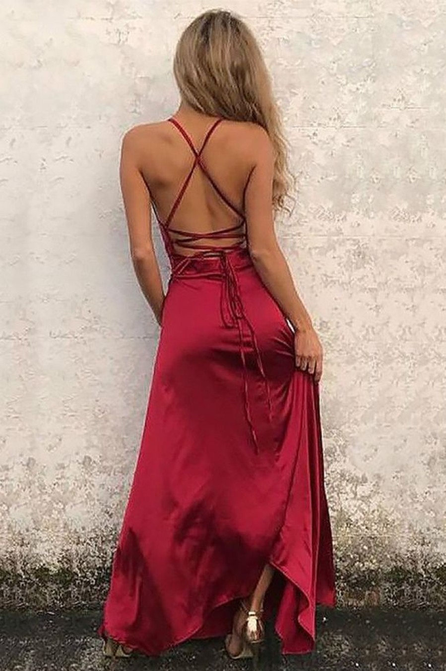 Homrain Simple Prom Dress | Red Prom Dresses