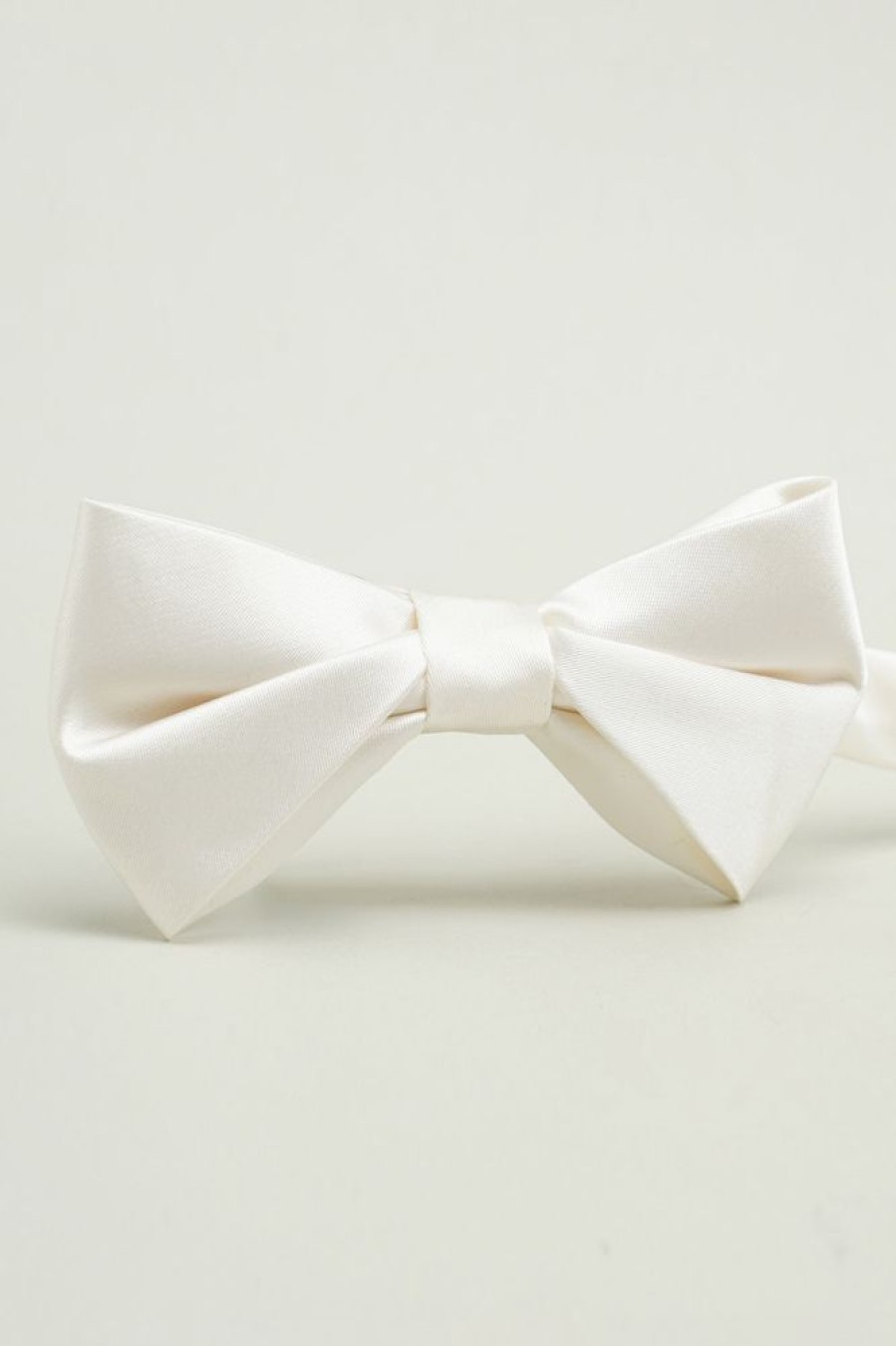 Homrain White Adjustable Satin Bow Ties Formal Tuxedo Bowtie | Men'S Accessories