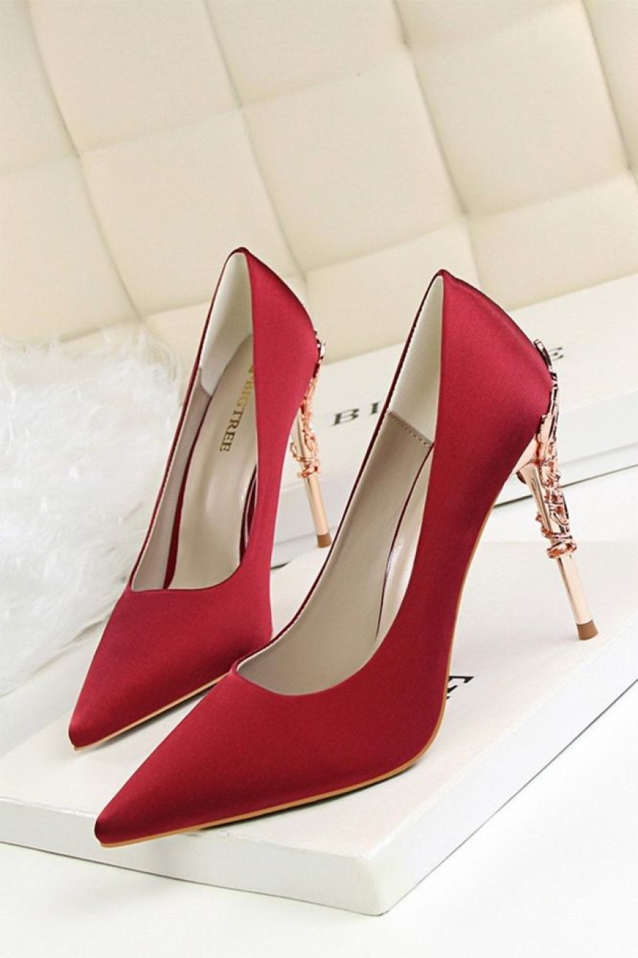 Homrain Shallow Metal Stiletto Heels | Shoes