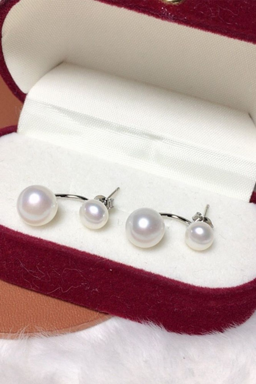 Homrain Simple Pearl Earrings | Bridal Accessories