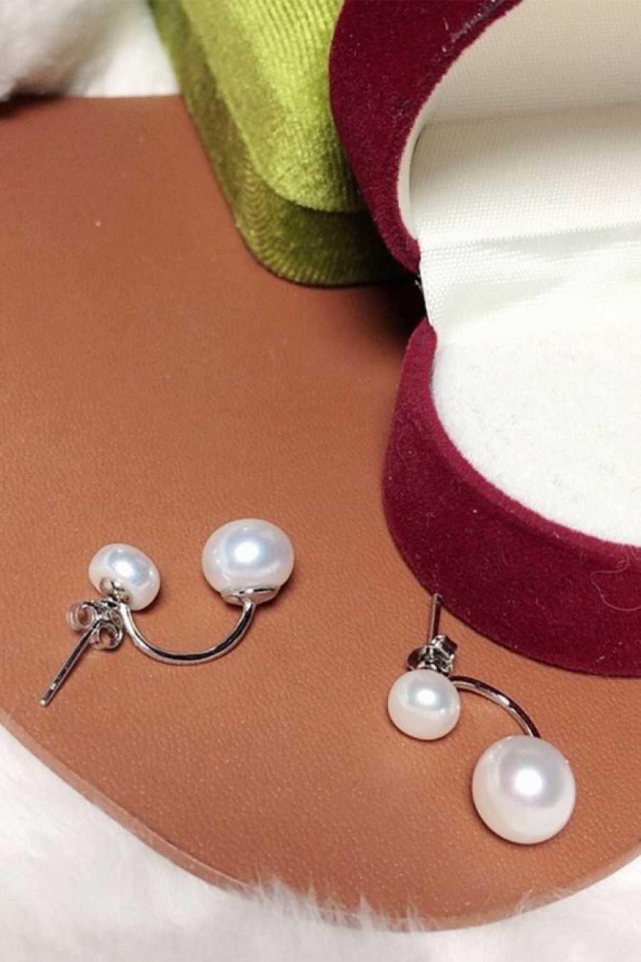 Homrain Simple Pearl Earrings | Bridal Accessories