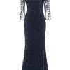 Homrain Long Sleeves Beaded Mother Of Bride Dress | Mother Of The Bride Dresses