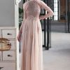 Homrain Gold Long Sequin Prom Dress With Appliques | Gold Prom Dresses