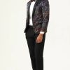 Homrain One Button Jacquard Shawl Lapel Men'S Prom Blazer | Men Blazers