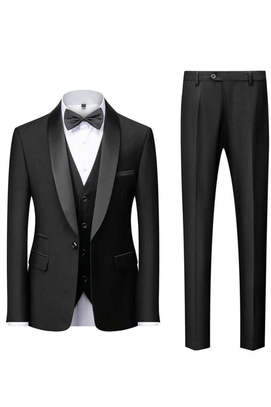 Homrain Shawl Lapel 3 Pieces Men'S Suits | Groom Suits