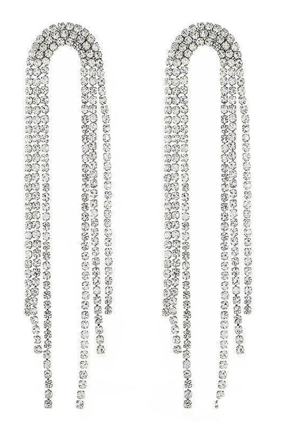 Homrain Tassel Rhinestones Earrings | Earrings