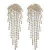 Homrain Gold Rhinestone Drop Earrings | Earrings