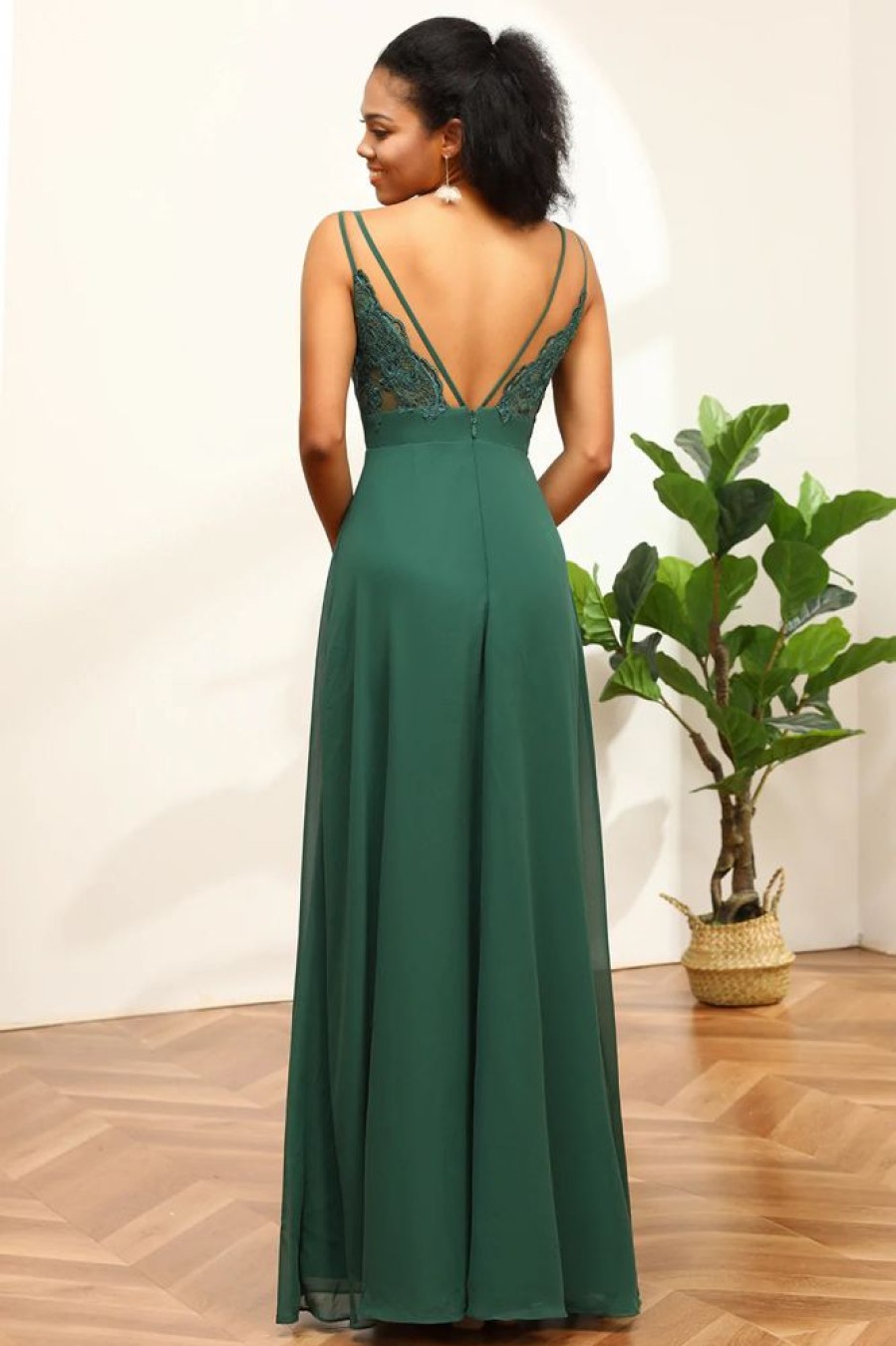 Homrain Spaghetti Straps Bridesmaid Dress With Lace | Bridesmaid Dresses 2024