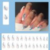 Homrain 24 Pcs Press On Nails Transparent False Nail | Nails