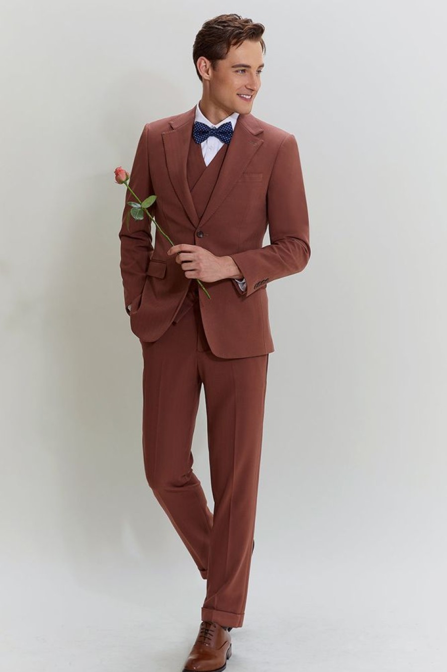 Homrain Notched Lapel 3 Piece Single Breasted Homecoming Suits | Wedding Suits