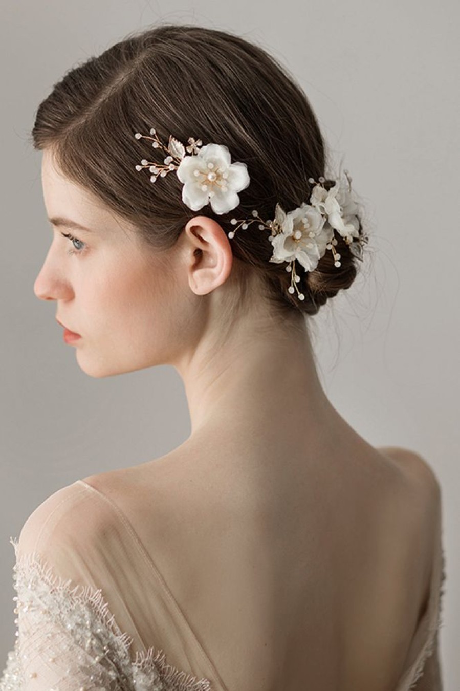 Homrain Super Fairy Sweet Chiffon Flower Hairpins | Bridal Accessories