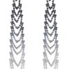 Homrain Rhinestones Tassel Long Earrings | Earrings