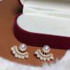 Homrain Pearl Beaded Earrings | Bridal Accessories