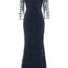 Homrain Long Sleeves Beaded Mother Of Bride Dress | Wedding Guest Dresses