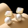 Homrain Pearl Opal Temperament Earrings | Earrings