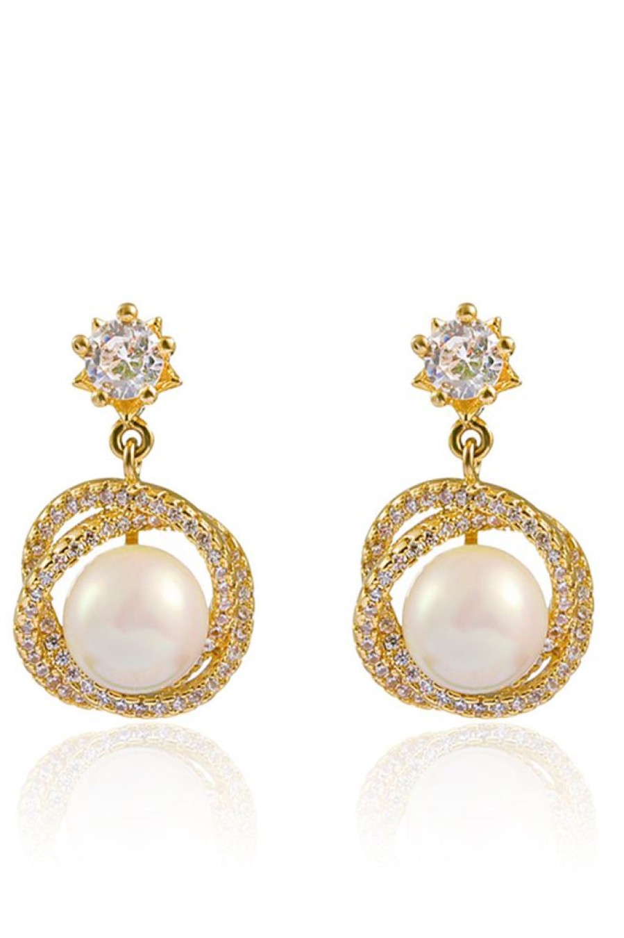 Homrain Beading Pearl Earrings | Bridal Accessories