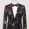 Homrain Jacquard Satin Notched Lapel Blazer | Homecoming Suits