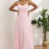 Homrain Spaghetti Straps Chiffon Bridesmaid Dress | Bridesmaid Dress Under 100