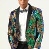 Homrain Sparkly Sequins Men'S Prom Blazer | Men Blazers