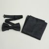 Homrain Jacquard Satin Bow Tie Pocket Square Set | Men'S Accessories