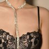 Homrain Sparkly Long Crystal Collar Necklace | Necklace