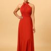 Homrain Red Convertible Chiffon Bridesmaid Dress | Bridesmaid Dress Under 100