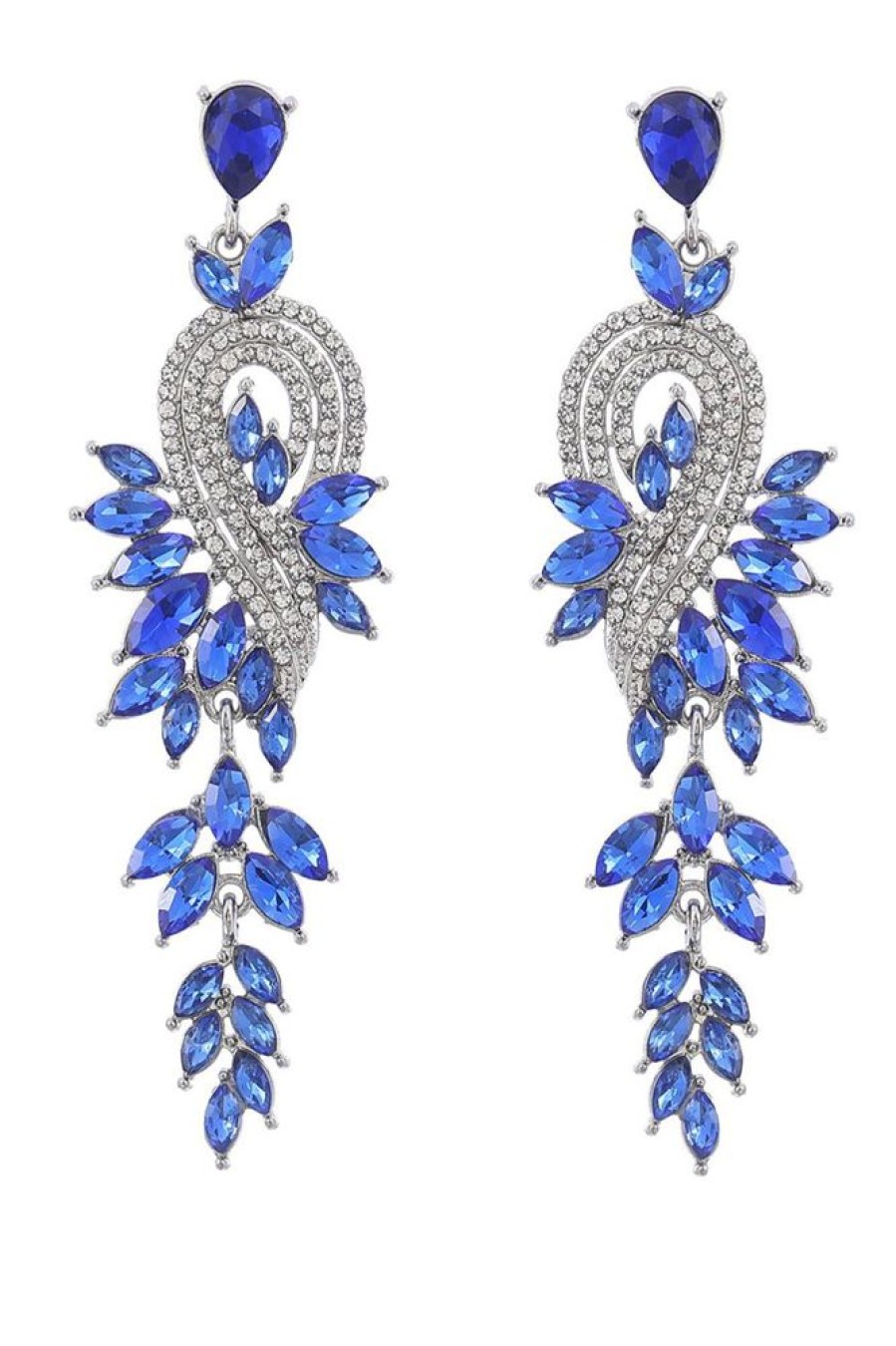 Homrain Earrings With Beadings And Rhinestones | Earrings