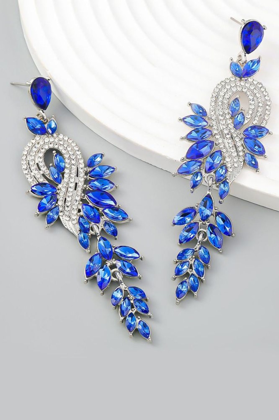 Homrain Earrings With Beadings And Rhinestones | Earrings