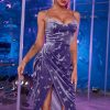 Homrain Velvet Party Dress | Purple Prom Dresses