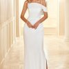 Homrain Sheath Spaghetti Straps Long Bridesmaid Dress | Bridesmaid Dresses