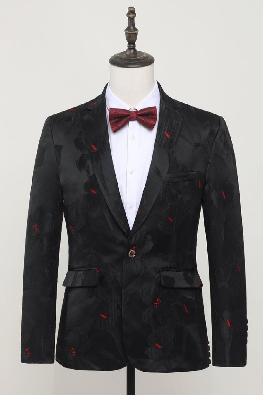 Homrain Notched Lapel Single Breasted Blazer | Men Blazers