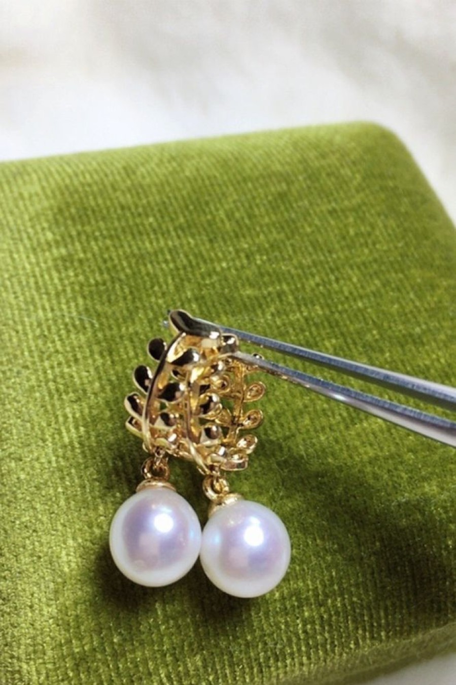 Homrain Wheat Earrings With Pearls | Bridal Accessories