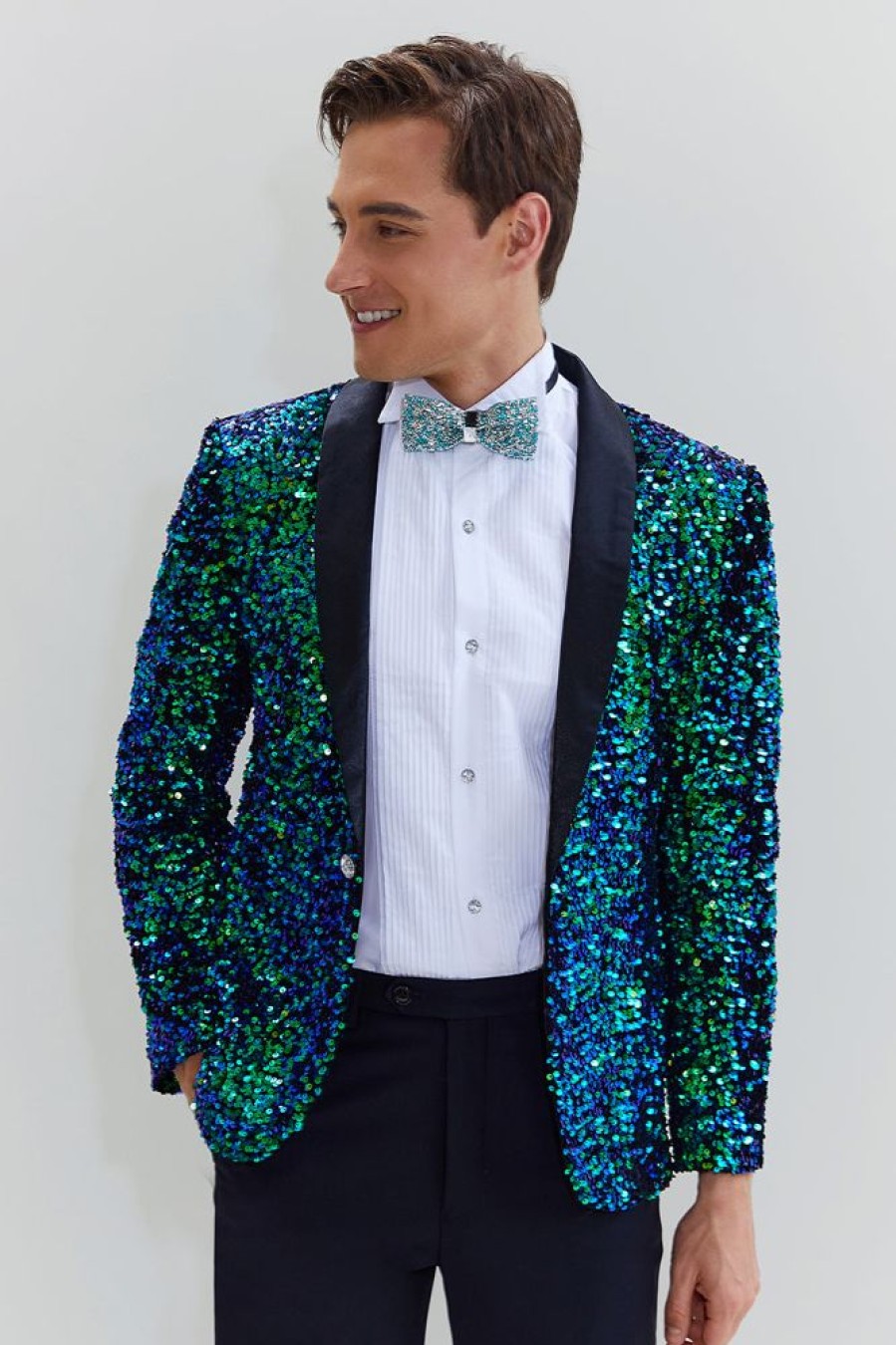 Homrain Men'S Sequined Blazer Jacket | Men Blazers