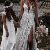 Homrain Boho A-Line Wedding Dress With Appliques | Beach Wedding Dresses