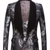 Homrain Jacquard Shawl Lapel Men'S Blazer | Men Blazers