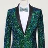 Homrain Sequined Men'S Blazer Jacket | Men Blazers