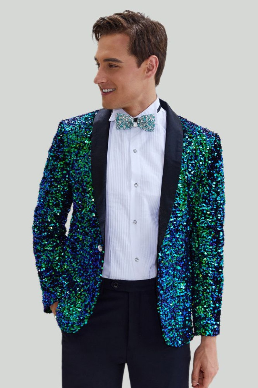 Homrain Sequined Men'S Blazer Jacket | Men Blazers