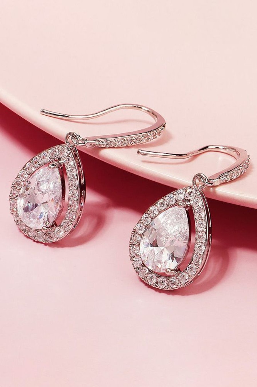 Homrain Rhinestone Drop Wedding Earrings | Earrings