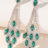 Homrain Rhinestones Long Earrings | Earrings