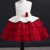 Homrain Puffy Round Neck Flower Girl Dress With Bowknot | Flower Girl Dresses