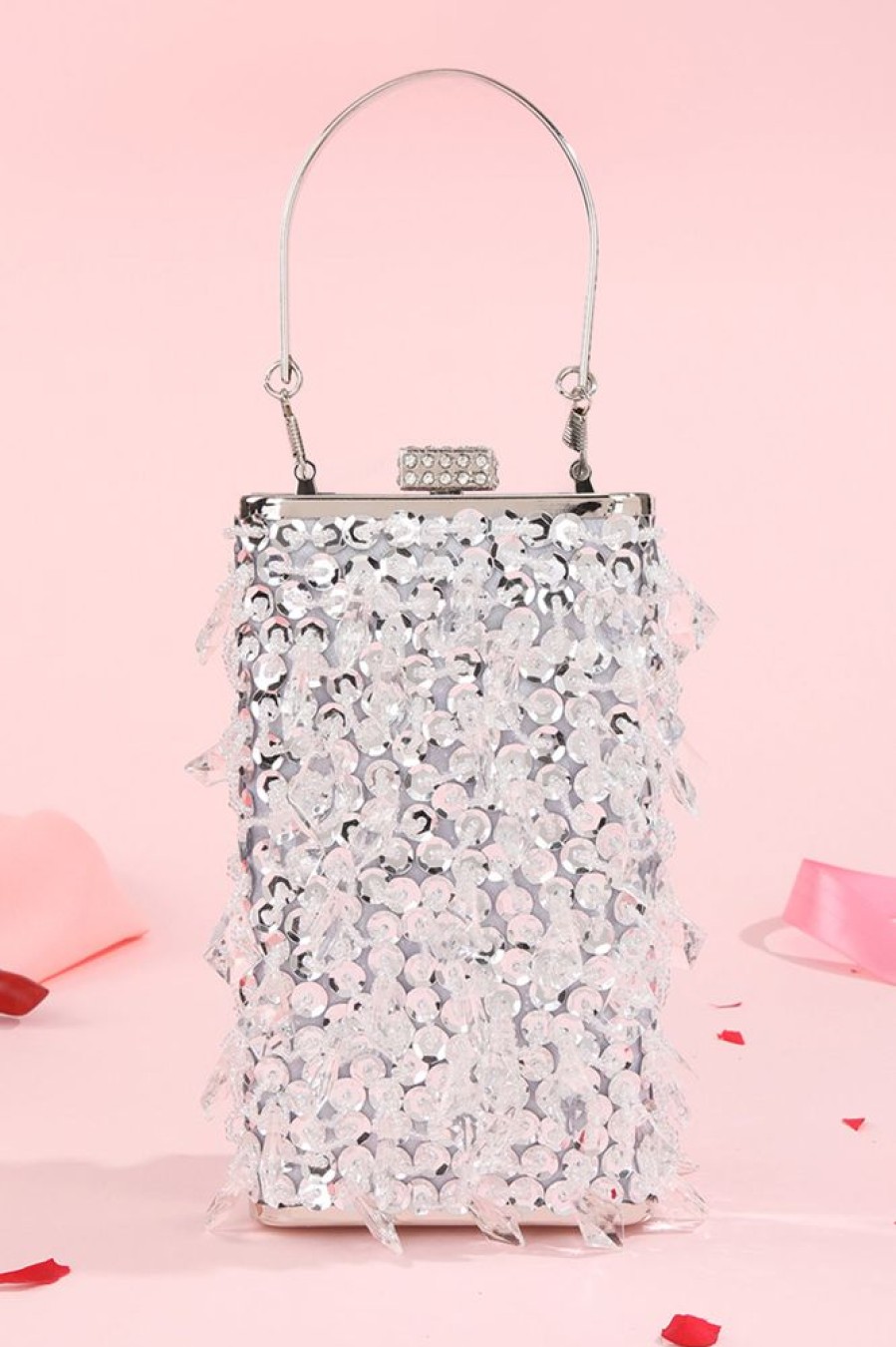 Homrain Sequin Fringes Shoulder Chain Bag | Handbags