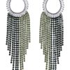 Homrain Rhinestones Tassel Earrings | Earrings